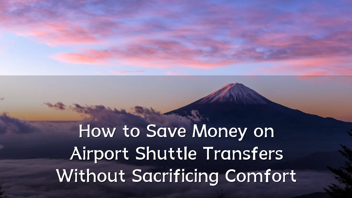 How to Save Money on Airport Shuttle Transfers Without Sacrificing Comfort