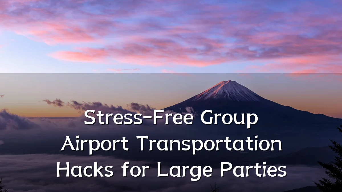 Stress-Free Group Airport Transportation Hacks for Large Parties