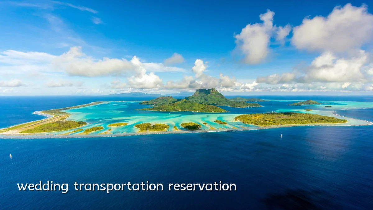 wedding transportation reservation