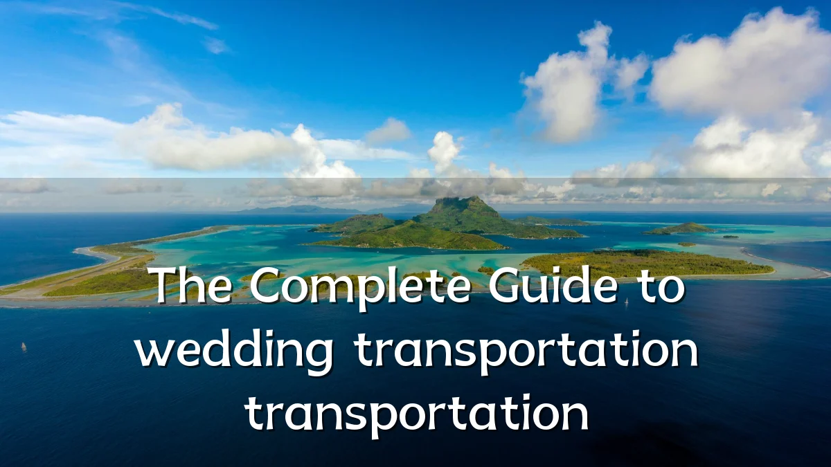 The Complete Guide to wedding transportation transportation